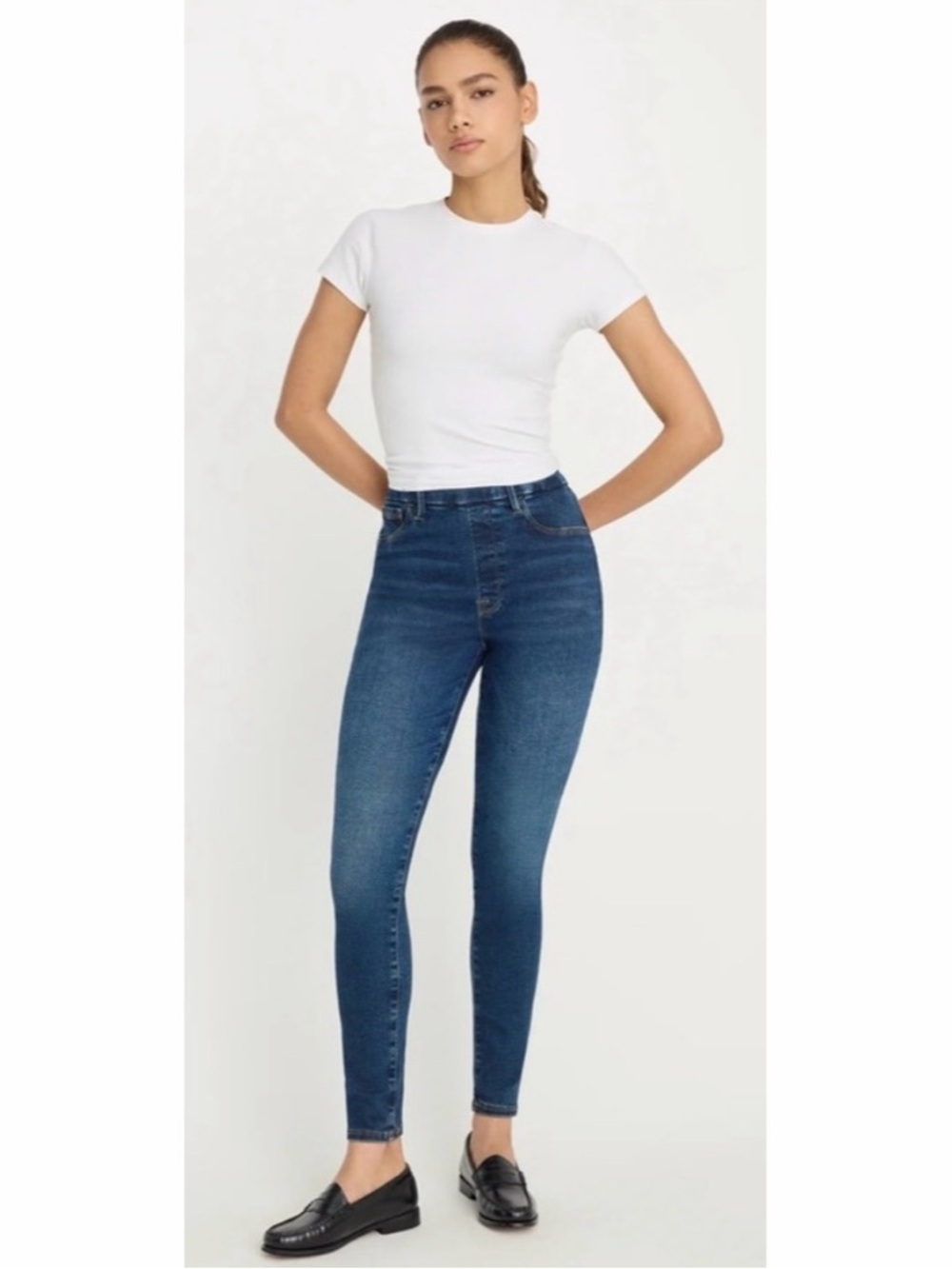 Good American Stretch Pull On Skinny Jeans‎